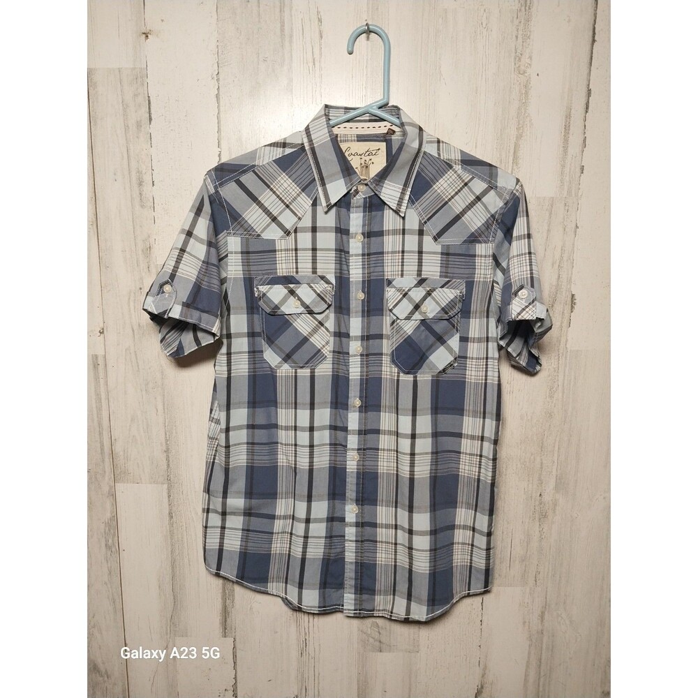 Coastal Men's Medium Short Sleeve Button Up Shirt